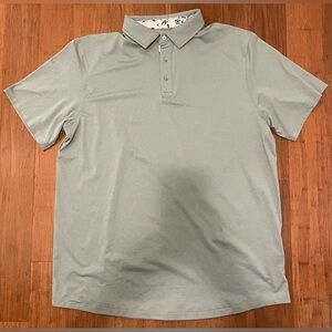 Swannies Polo Shirt Mens Dusty Green James H Golf Stretch Performance XL